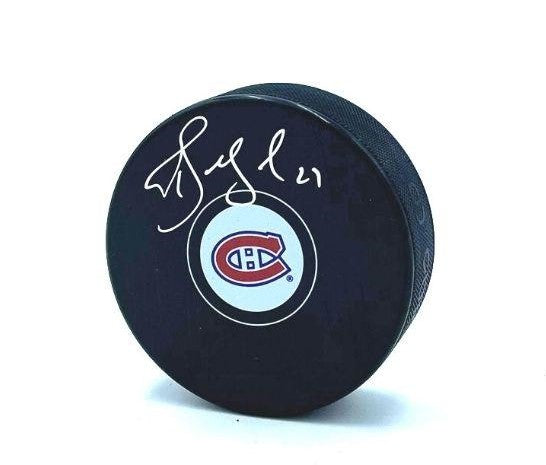 Alexei Kovalev Autographed Puck - Logo