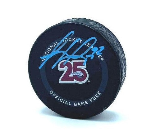 Gabriel Landeskog Autographed Puck - Official