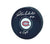 Pete Mahovlich Autographed & Inscribed Puck - Logo (1)
