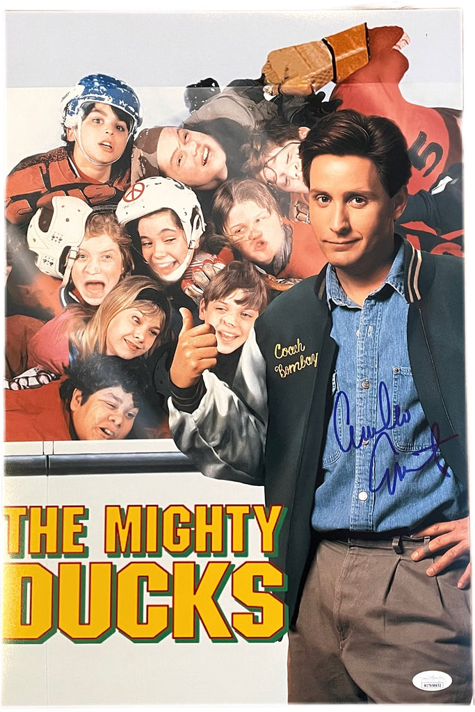 Emilio Estevez Autographed 12X18 Photo - Mighty Ducks