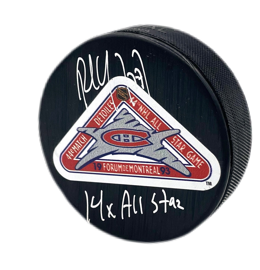 Paul Coffey Autographed & Inscribed Puck - All Star 1993