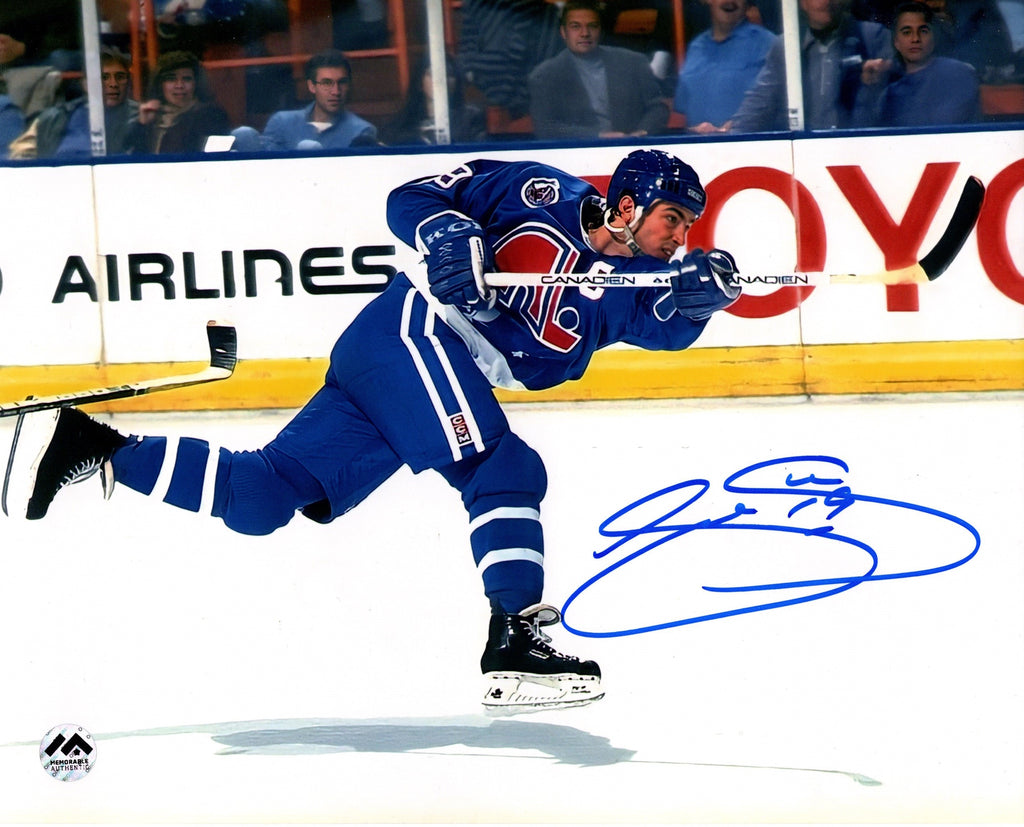 Joe Sakic Autographed 16x20 Photo - Slap Shot