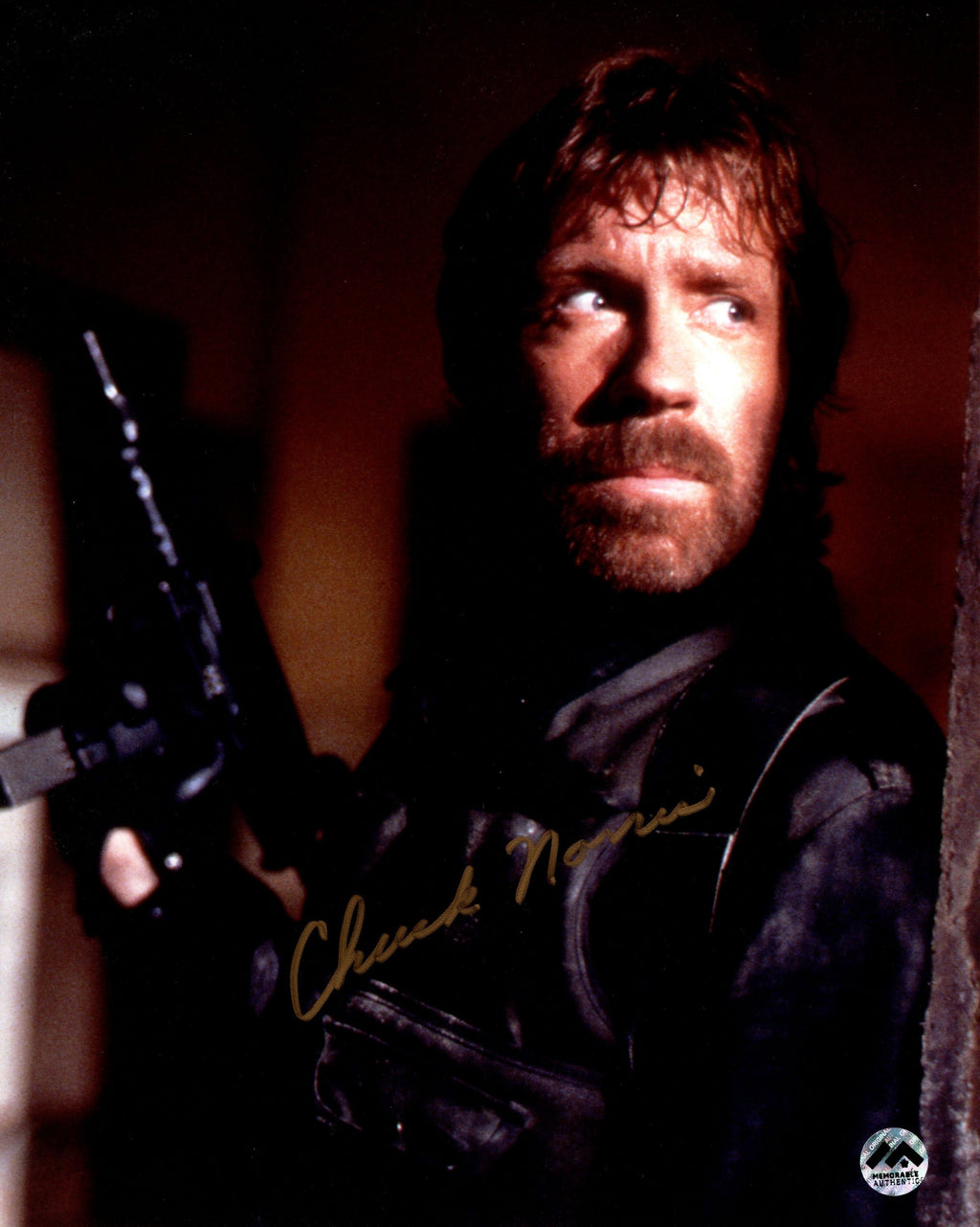 Chuck Norris Autographed 8x10 Photo - Look – Memorable Authentic