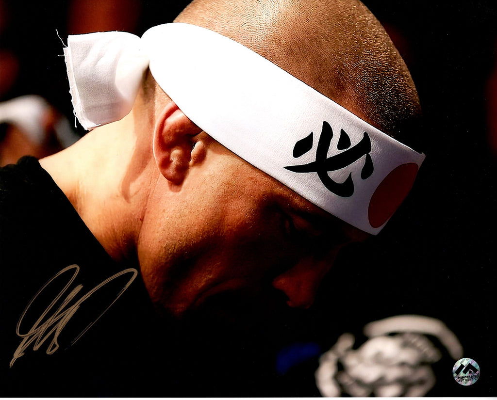 Georges St-Pierre (GSP) Autographed 8x10 Photo - Headband