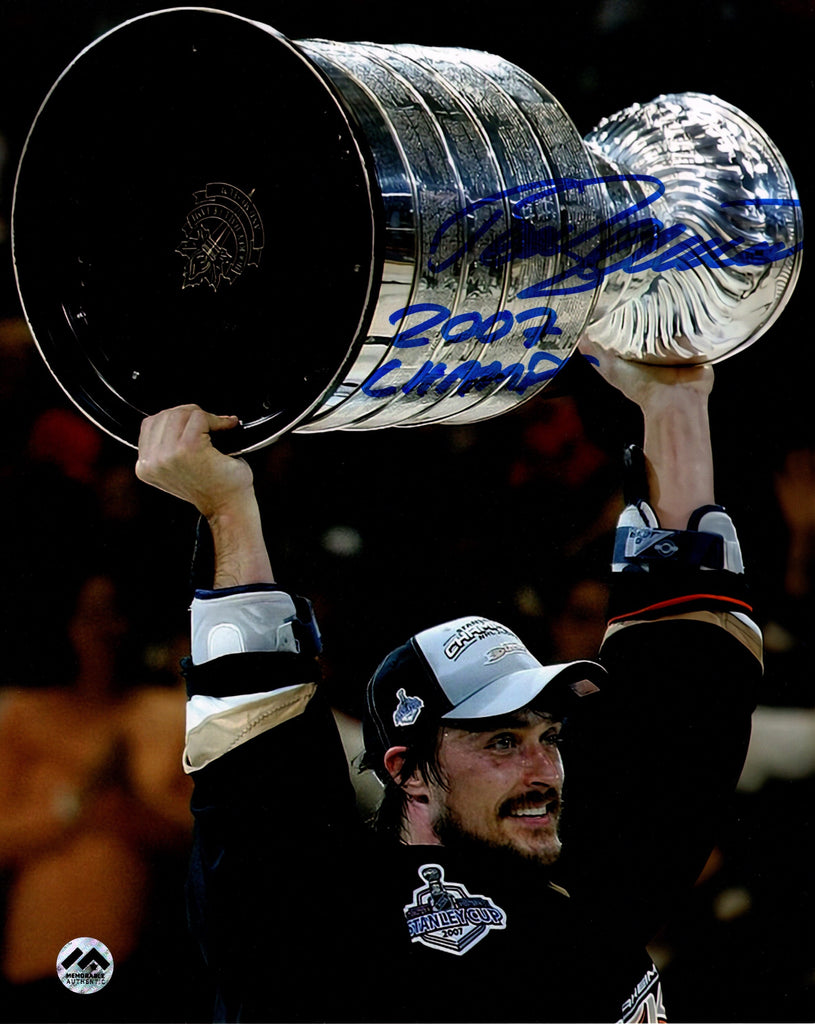 Teemu Selanne Autographed & Inscribed 8x10 Photo - Stanley Cup