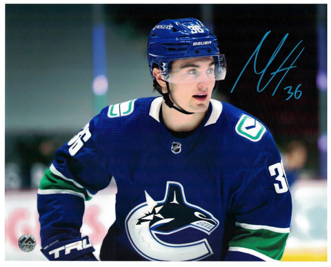 Nils Hoglander Autographed 11x14 Photo - Close up