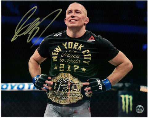 PRE-ORDER - Georges St-Pierre (GSP) Autographed 8x10 Photo - Champ