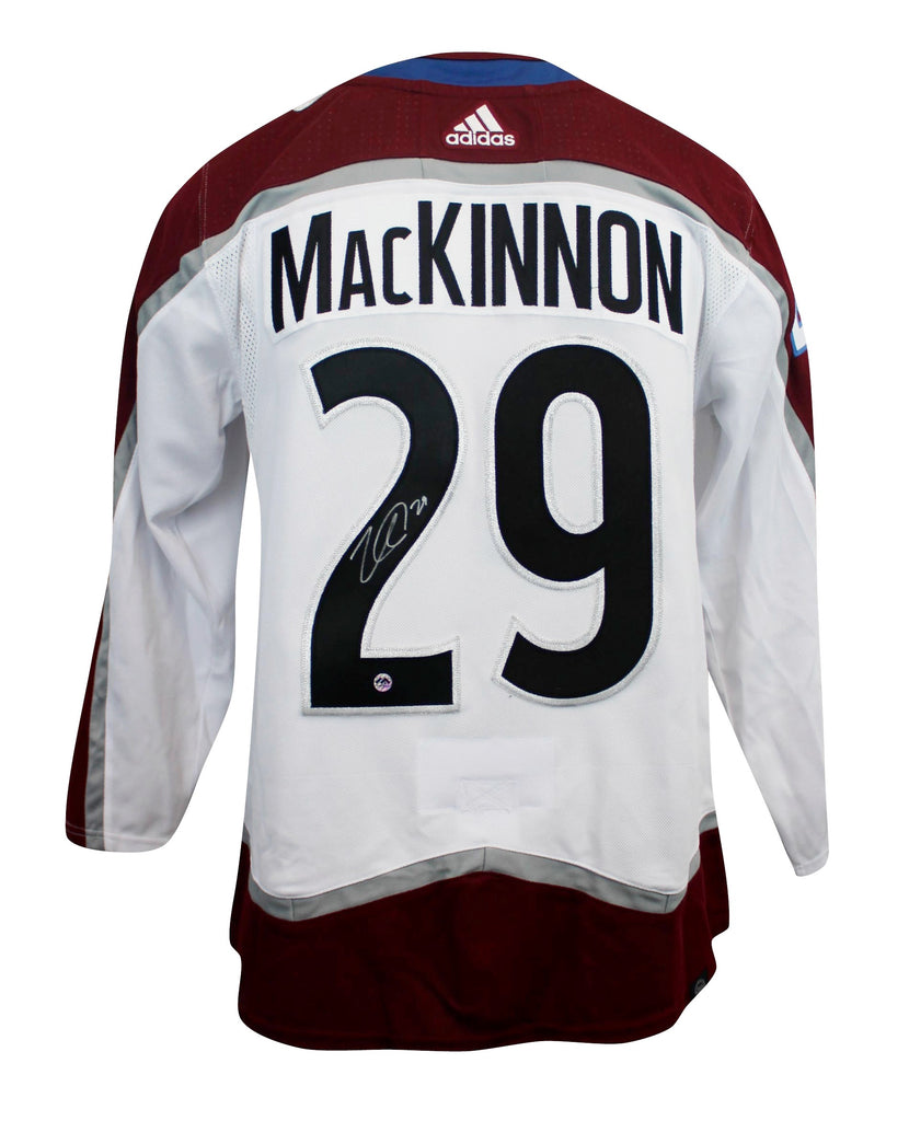 Nathan MacKinnon Autographed White Adidas Authentic Jersey