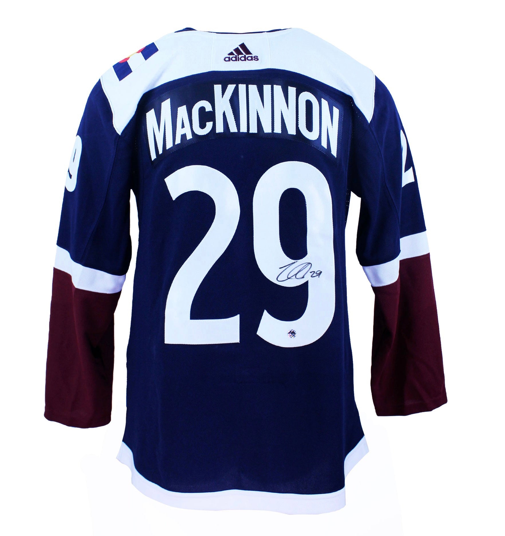 Nathan mackinnon cheap signed jersey