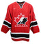 Ed Jovanovski Autographed Red Team Canada Nike Replica Jersey - 2002 Olympics