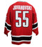 Ed Jovanovski Autographed Red Team Canada Nike Replica Jersey - 2002 Olympics