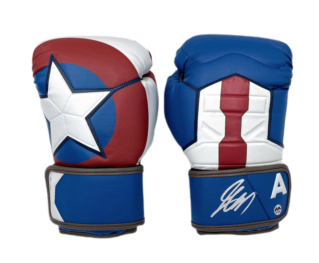 Georges St-Pierre (GSP) Autographed Captain America Marvel Gloves