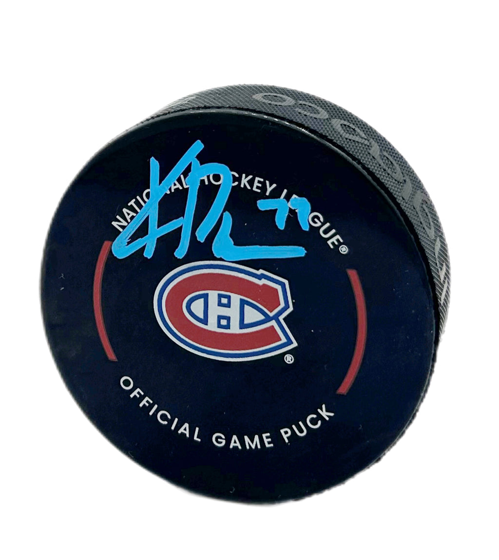 Kirby Dach Autographed Puck - Official (Signed in blue) – Memorable ...