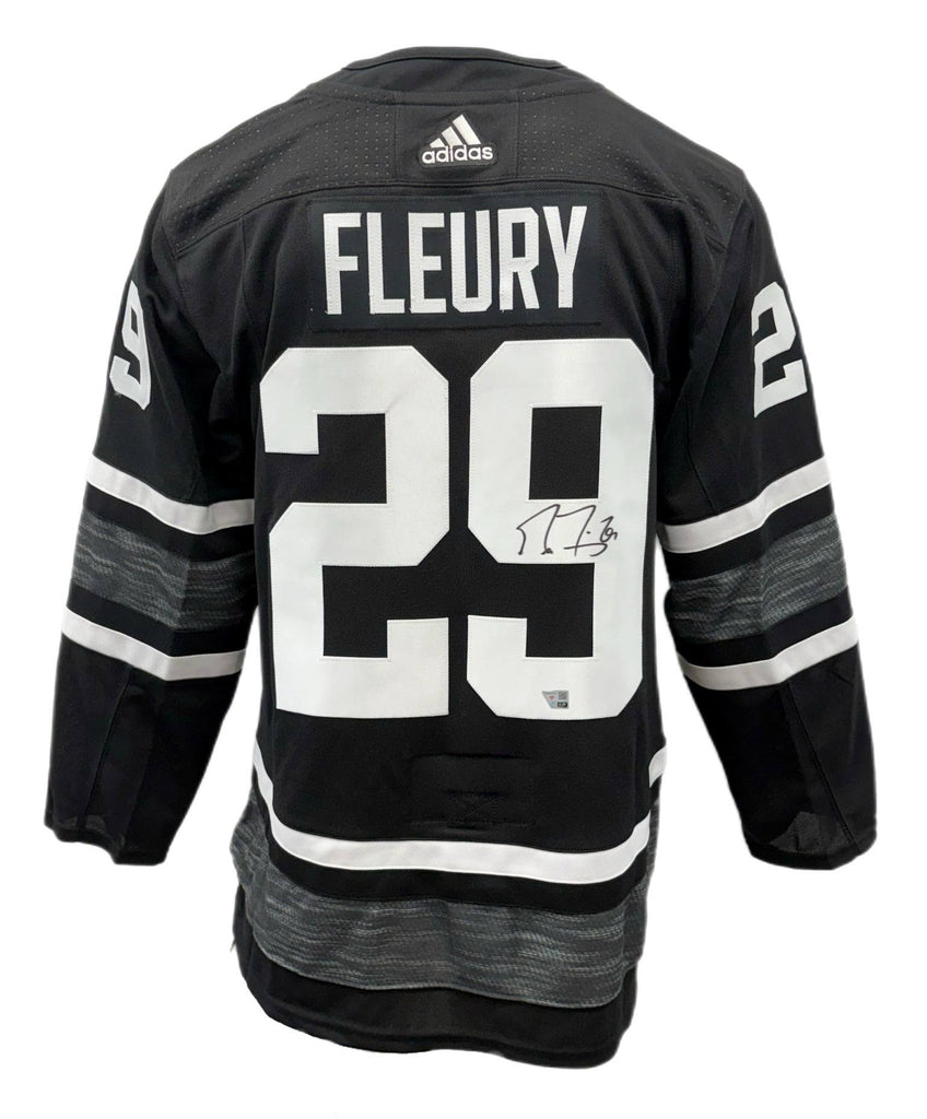 Marc-André Fleury Autographié ASG Adidas 2019 Authentic noire chandail - Vegas