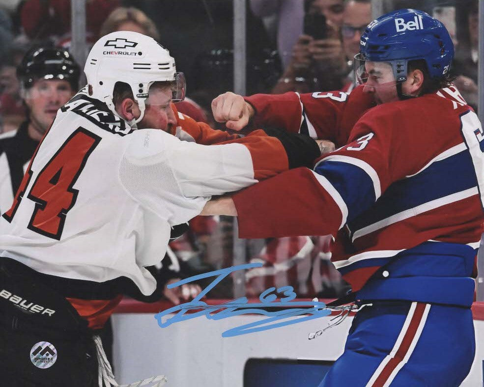 Florian Xhekaj Autographié Photo 16x20 - Combat (Deslauriers)