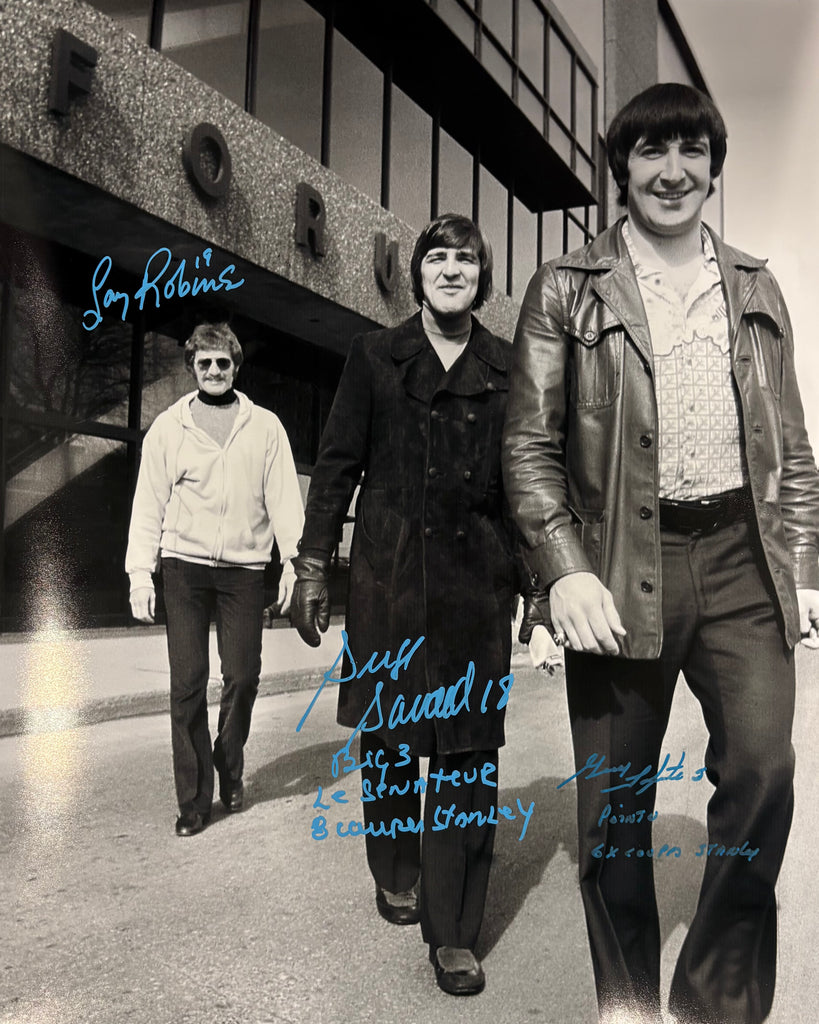 Guy Lapointe / Serge Savard / Larry Robinson Autographié Photo 16x20 - Rue