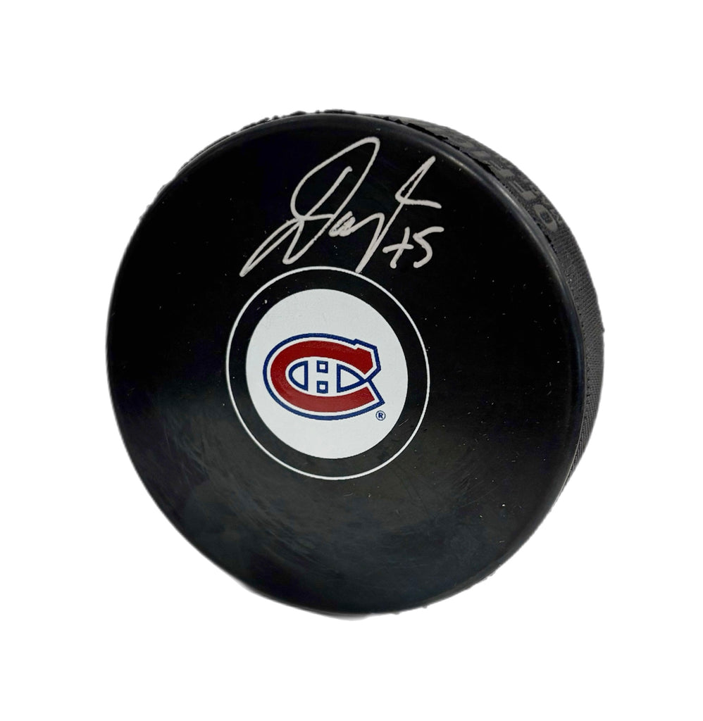 Jakub Dobes Autographié Puck - Logo