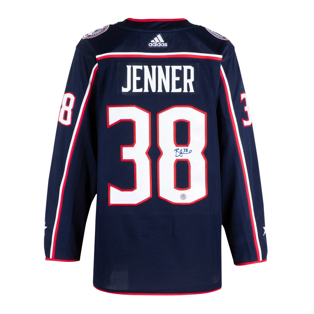 Boone Jenner Autographié Columbus Blue Jackets Adidas Authentic chandail