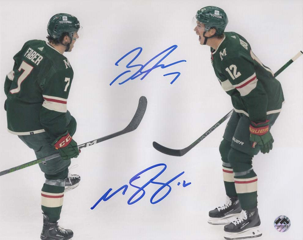 M. Boldy et B. Faber Autographié Photo 8x10 - Panneau double