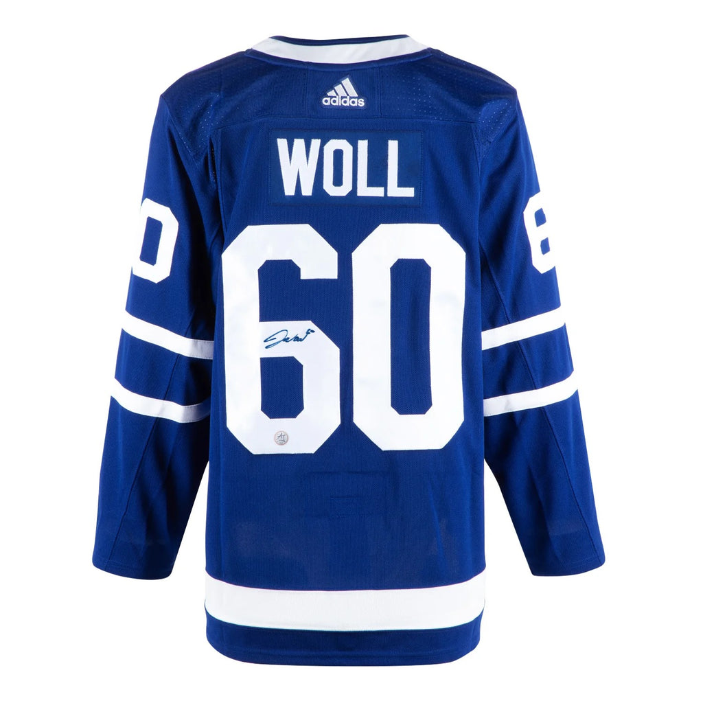 Joseph Woll Autographié Toronto Maple Leafs Blue Adidas Authentic chandail