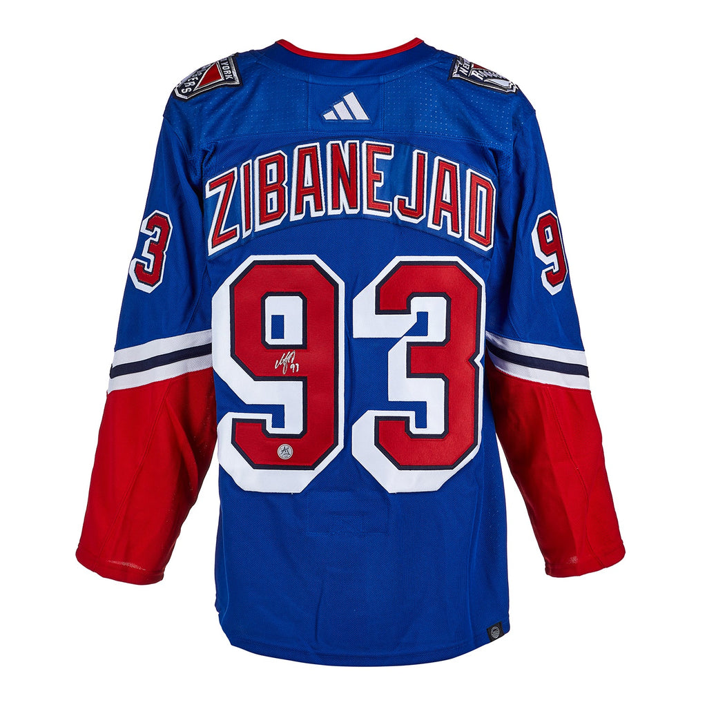 Mika Zibanejad Autographié New York Rangers Reverse Retro 2.0 Adidas Authentic chandail