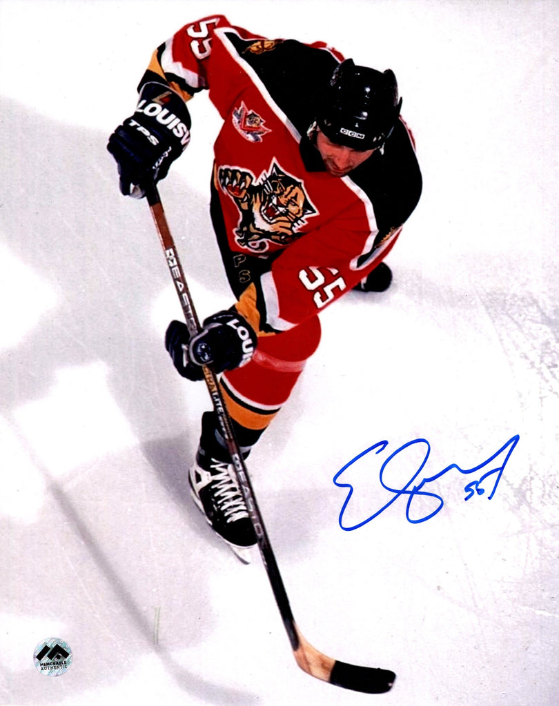 Ed Jovanovski Autographié Photo 8x10 - Aérien